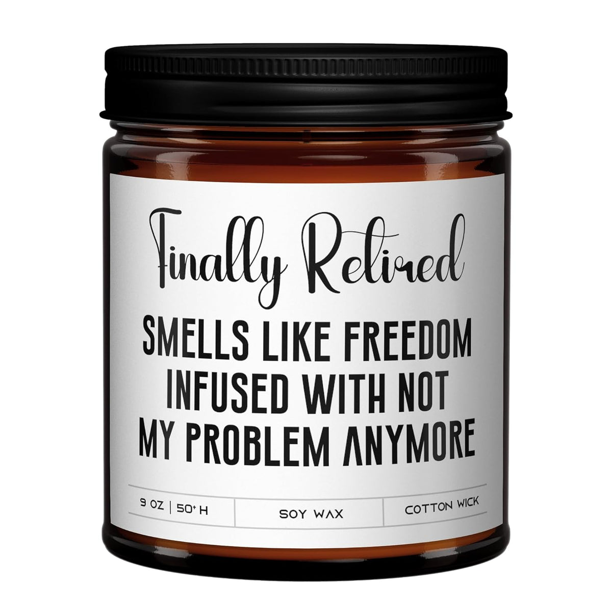 Large Lavender Candle Gift?9Oz Big Soy Wax Candle Strong Scented Candles ?The Ultimate Gifts For Men Or Retirement Gift For Women Jar Candles?Funny Work Gifts?Aroma Candles Friends Gifts?Joke Gifts