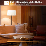 4 Pack A19 Vintage LED Edison Bulbs 4W 40W Equivalent 2200K Amber Warm Dimmable E26 Base