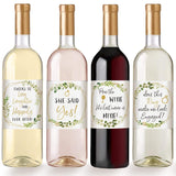 Engagement Celebration Gift, Bachelorette, 6 Wine Bottle Labels