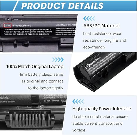 VI04 Laptop Battery Replacement for HP Pavilion TouchSmart 756743-001