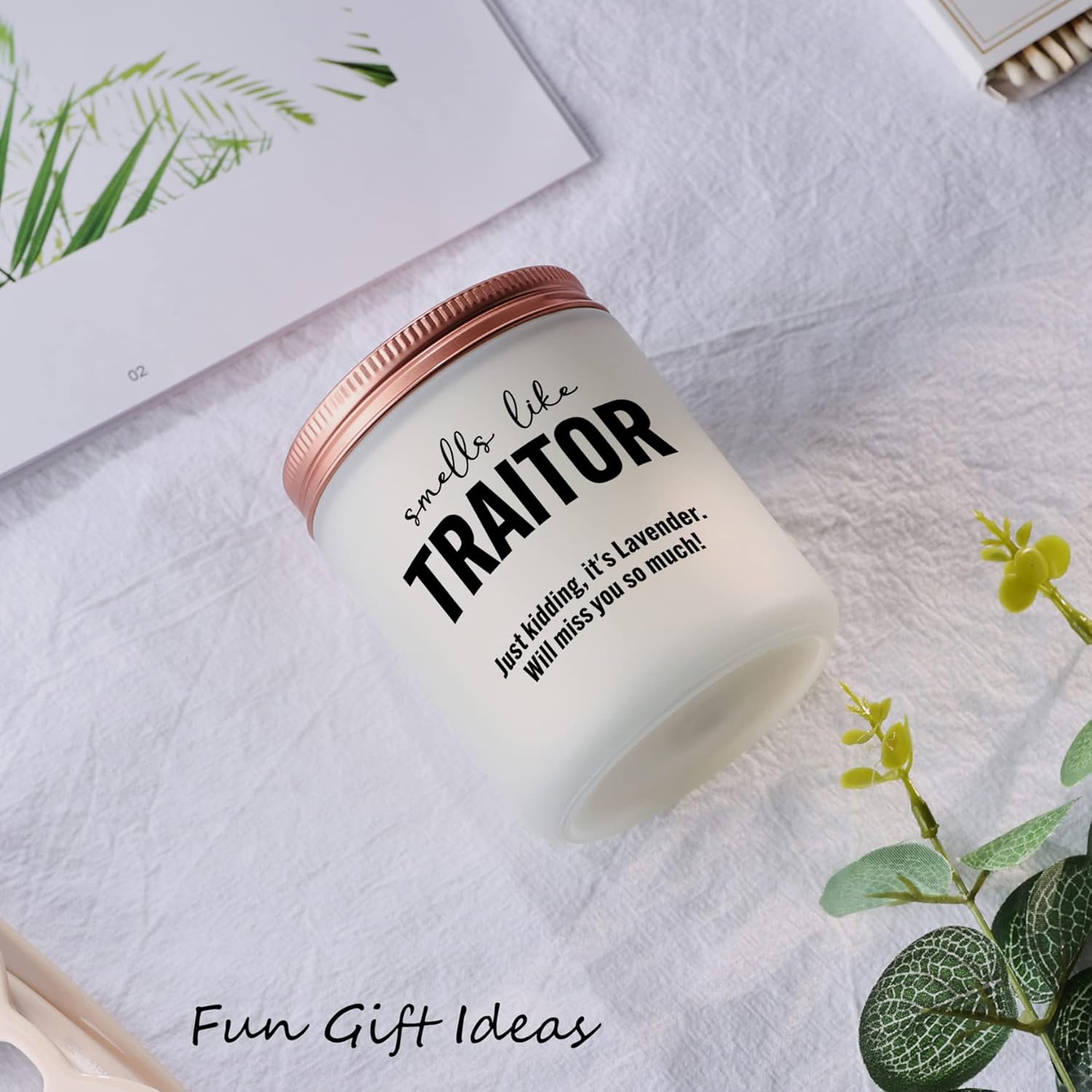 Funny Farewell Gift For Coworker - Unique Leaving, Goodbye, New Job, Good Luck Candle Gifts For Women, Boss, Employee - Friend Neighbor Moving Away Housewarming Gifts For New House
