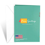 Valentine'S Day Card For Grandson, Made In America, Eco-Friendly, Thick Card Stock With Premium Envelope 5In X 7.75In, Packaged In Protective Mailer