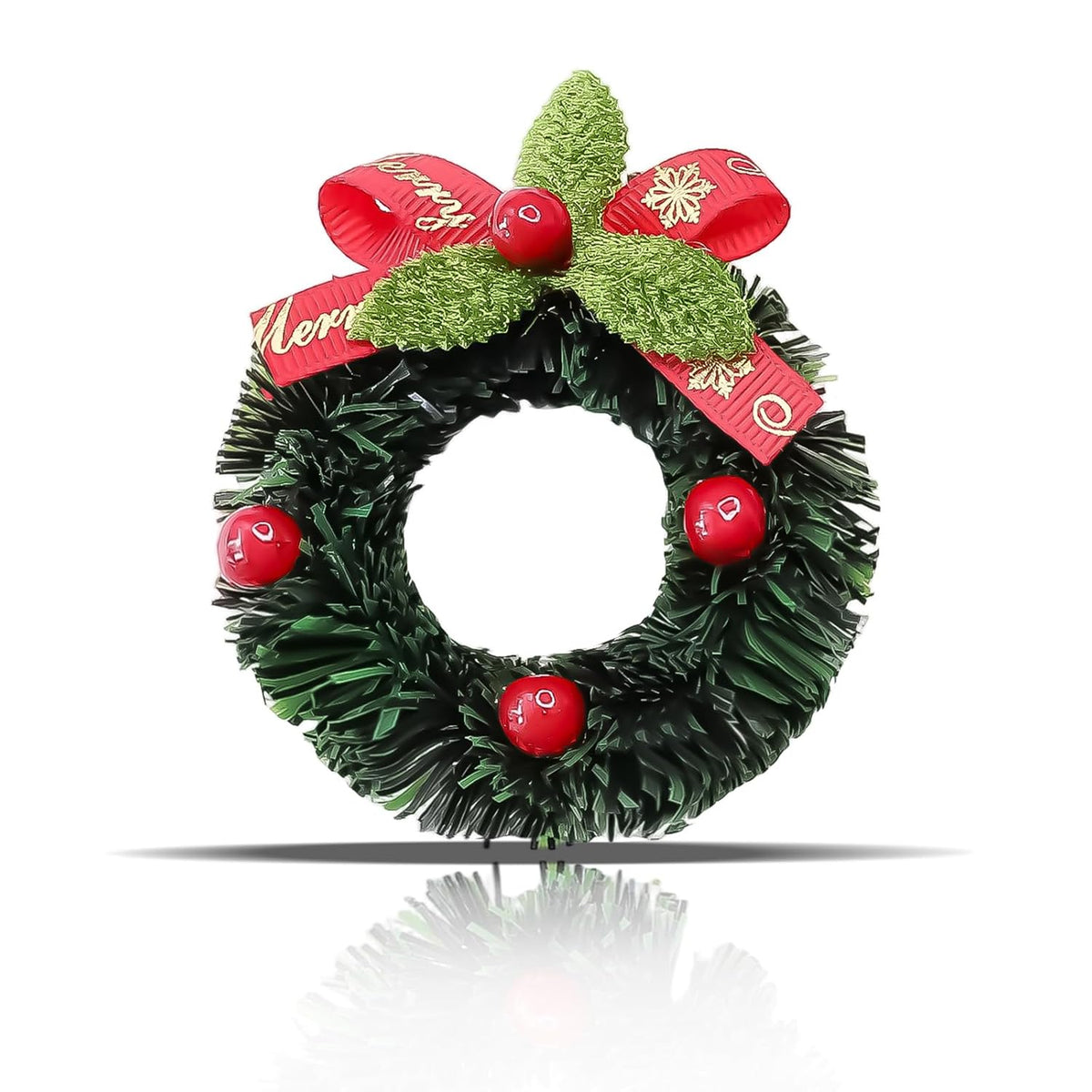 Christmas Fridge Magnets, Cute Wreath Christmas Refrigerator Magnets With Mistletoe Designs, Funny Winter Xmas Magnet For Fridge Home Kitchen Party Decorations