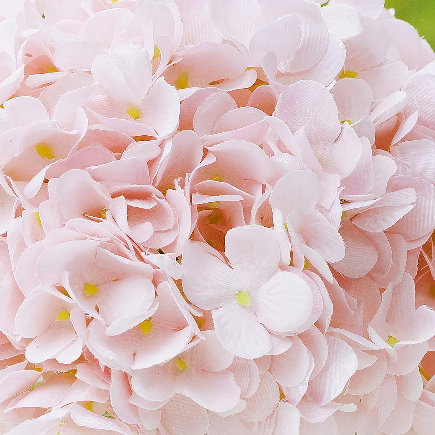 Silk Hydrangea Artificial Flowers In Vase With Faux Water, Pink Hydrangea Artificial Flowers With Vase Home Decor Indoor (Pink)