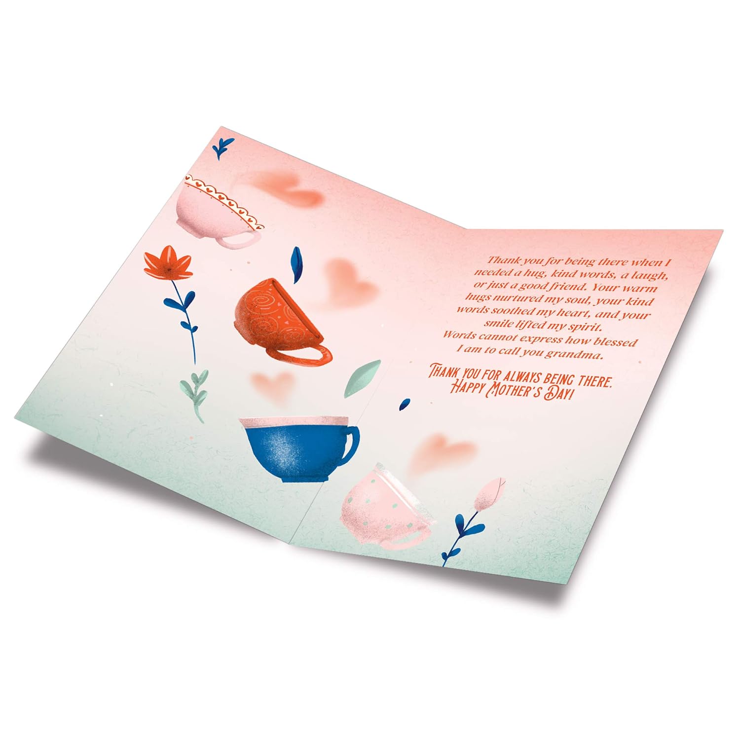 Mother'S Day Card For Grandma, Made In America, Eco-Friendly, Thick Card Stock With Premium Envelope 5In X 7.75In, Packaged In Protective Mailer