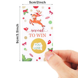 40 Pieces Christmas Scratch Off Cards Christmas Scratch Off To Win Stickers Party Game Holiday Tickets Xmas Reindeer Paper Cards Crafts For Adults Family Party Favors
