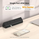 Desk Clamp Power Strip 5 Outlets 8 USB Ports 4 USB C 45W Fast Charging 6FT Surge Protector
