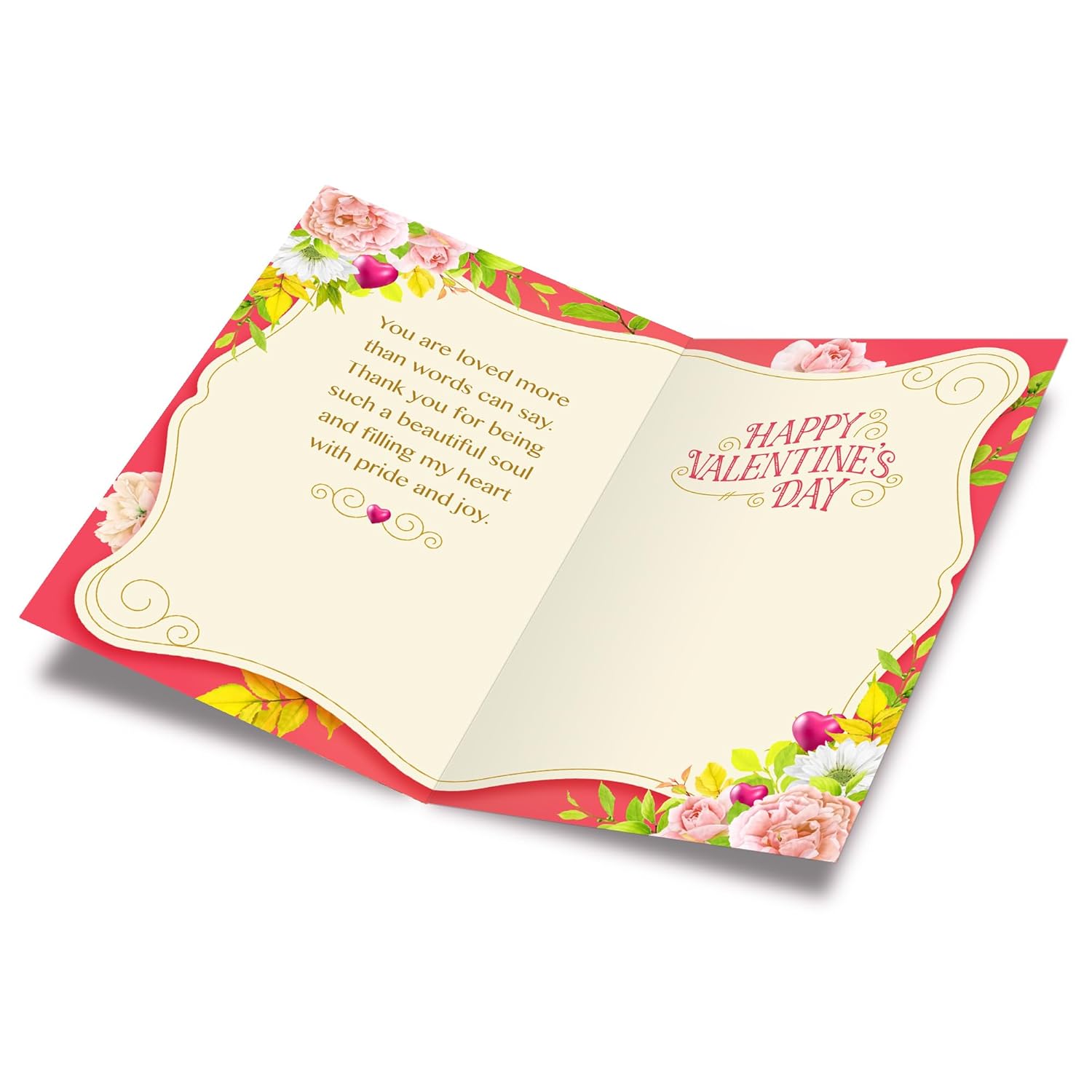 Daughter Valentine'S Card, Made In America, Eco-Friendly, Thick Card Stock With Premium Envelope 5In X 7.75In, Packaged In Protective Mailer