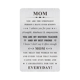 Mom Valentines Card Gifts - You Mean The World To Me - Sentimental Gifts For Mom, Birthday,Christmas,Mother'S Day