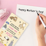 Mother'S Day Card For Cat Mom,Cute Cat Mother Day Card Gifts For Women,Cat Mom Cards From The Pet,Funny Mothers Day Gift