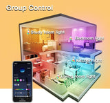 A19 Smart Light Bulbs 6 Pack RGBCW WiFi Color Changing LED 800LM E26 Alexa Google Home No Hub Required