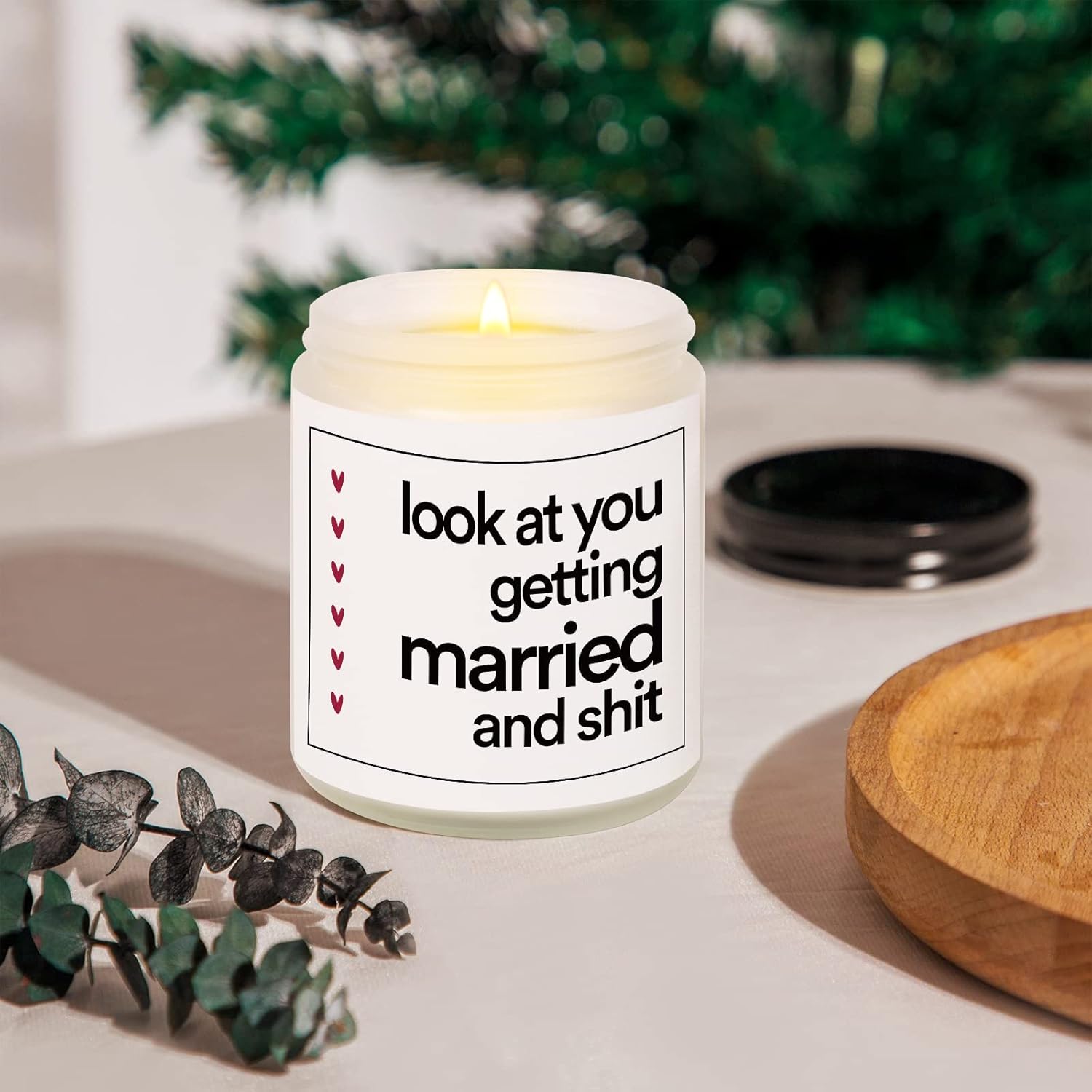 Funny Wedding Gifts, Bachelorette & Bridal Shower Gift For Bride, 7Oz Lavender Scented Soy Wax Candle, Bride To Be, Engagement Gifts For Couples