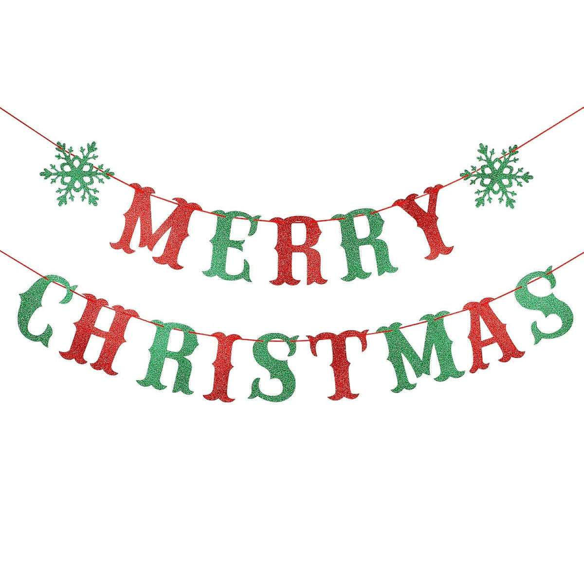 Red And Green Merry Christmas Banner Merry Christmas Sign Garland, Christmas Party Banner Merry Xmas Banner For Christmas Party Decorations, Xmas Holiday Mantle Fireplace Home Decor