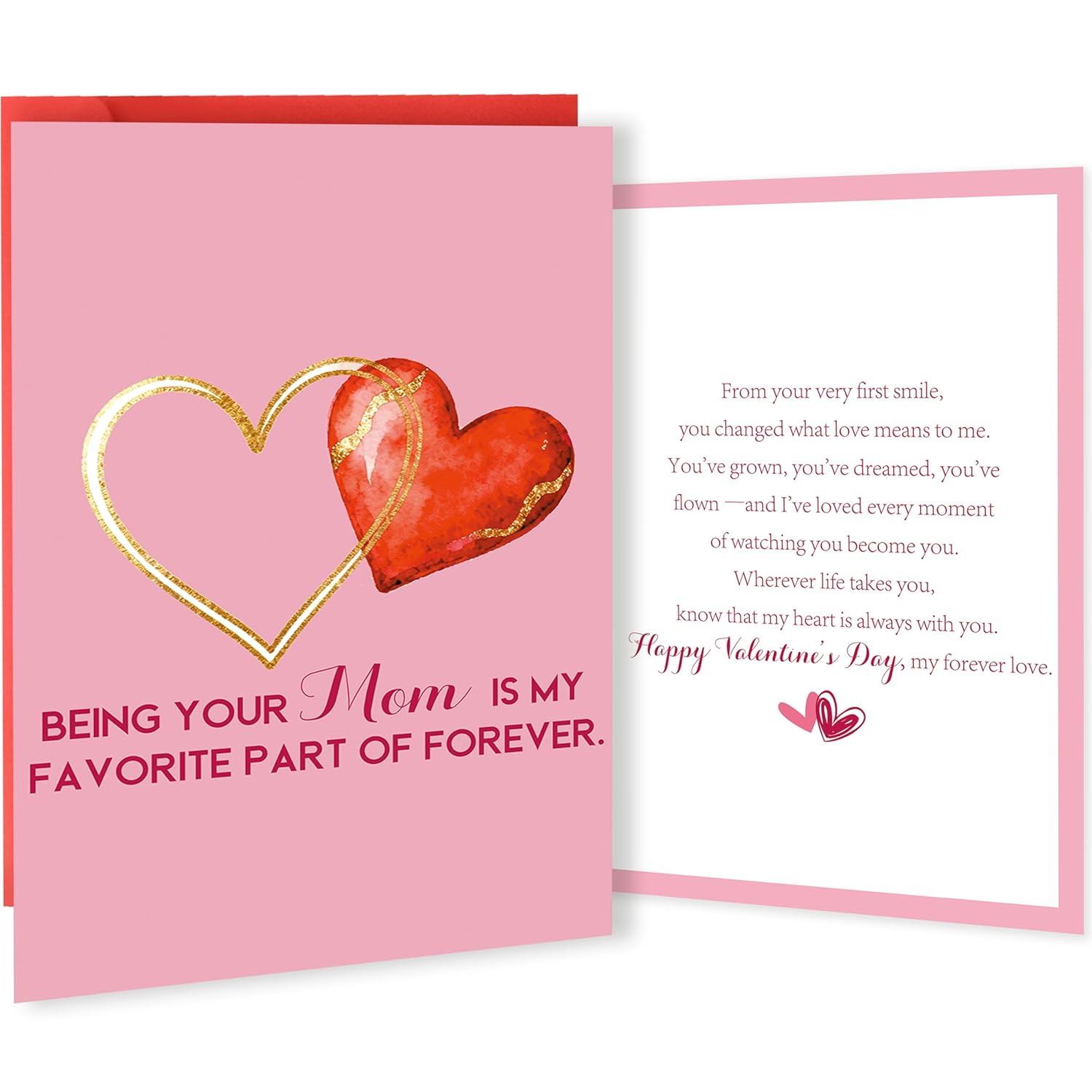 Valentines Day Card For Daughter Son Form Mom | Valentines Day Gifts For Boys Girls Kids