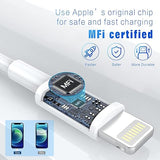 3 Pack 3FT iPhone Charging Cable Lightning Fast Charger Cord USB Data Sync Cable for iPhone 13 12 11 XR XS X 8 7 SE