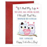Eyinshen Romantic Valentine’S Day Card For Her Him Funny Valentines Day Cards For Girlfriend Boyfriend Happy Valentines Day Car For Men Women Valentines Day Cards With Envelopes Affectionate Gifts