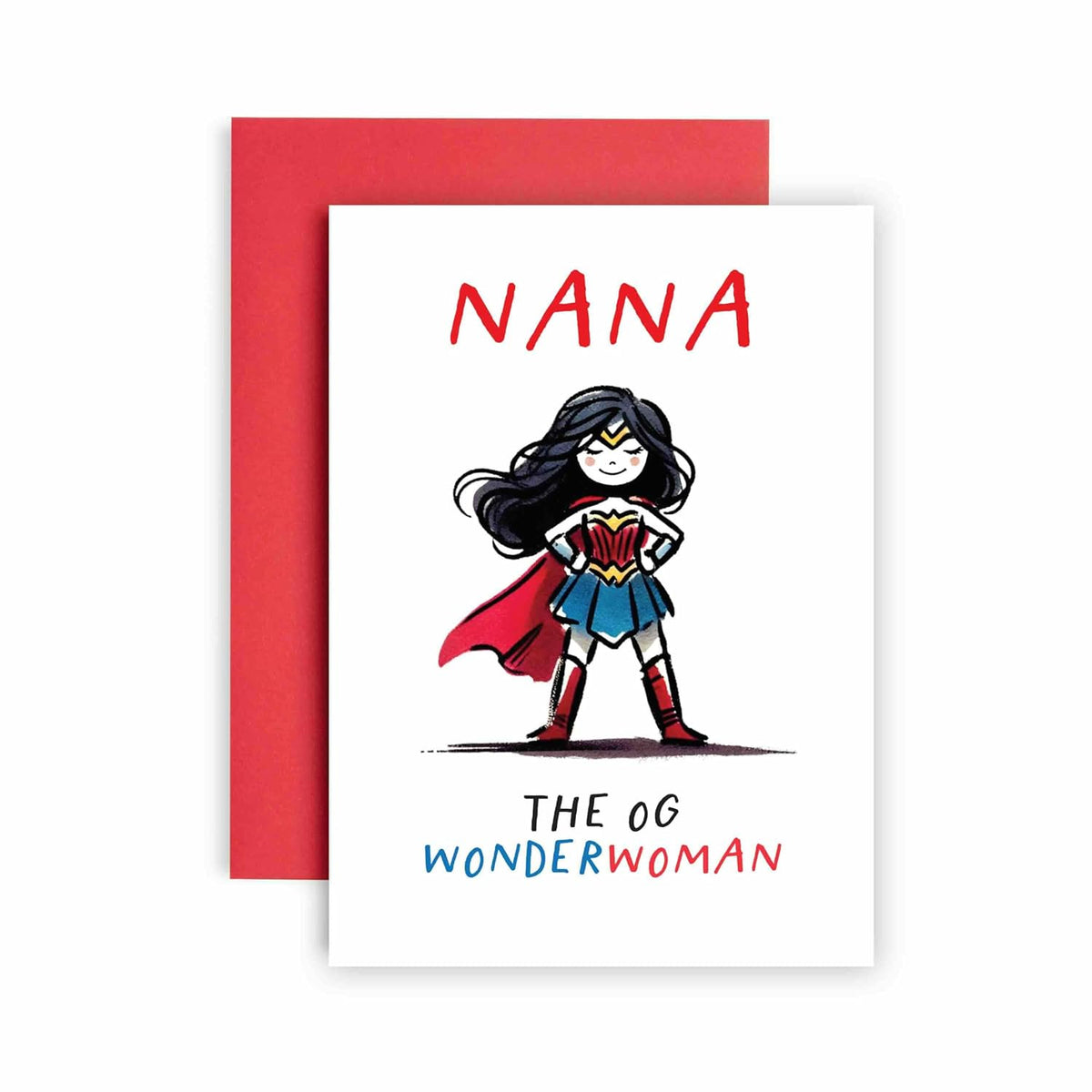 Birthday Day Card For Nana Mother'S Day Card - The Og Wonder Woman Nana - 14.8Cm (Og Nana)