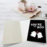 Cute Ghost Anniversary Card For Wife Husband, Funny Halloween Birthday Card, Spooky Valentines Day Card, You Are My Boo
