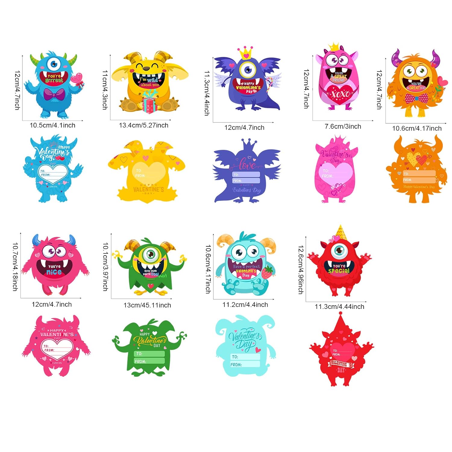 36 Pieces Valentine'S Day Cards Greeting Cards With Envelopes And Stickers For Kids Girls Boys Classroom Exchange School Party Favors Supplies