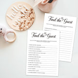 Find The Guest Baby Shower Game 30Pcs, Baby Shower Game Cards For Boy Girl, Gender Neutral Party Games Activities/Bb018