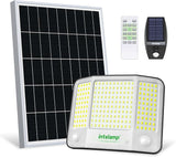 4000LM Solar Flood Lights Outdoor Waterproof Dual Motion Sensor Security Lights with Remote