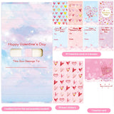 Valentine Boxes For Kids Valentines Day Cards With Heart Mailbox Set For Boy Girl Toddlers School Classroom Holiday Favor Exchange Supplies 1 Box, 32 Valentine Cards, 1 Teacher Card, 35 Stickers