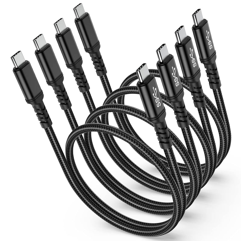 Usb C To Usb C Cable 1.5Ft, [4Pack] 60W Short Type C Charger Fast Charging 5Gb