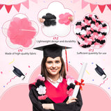 20 Pcs Bulk Graduation Leis Class Of 2025 Hawaiian Leis Flower Necklaces 39.4 Inch Graduation Garlands For High School College Graduate Grad Party Favor Photo Prop(Black White Pink)