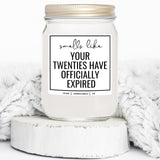 You Nique Designs 30Th Birthday Candle Gifts For Women Men, 4 Oz, 30Th Bday Candle For Her Him, Dirty Thirty 30 Year Old Birthday, Happy B-Day For Turning 30 (Lavender & Vanilla)