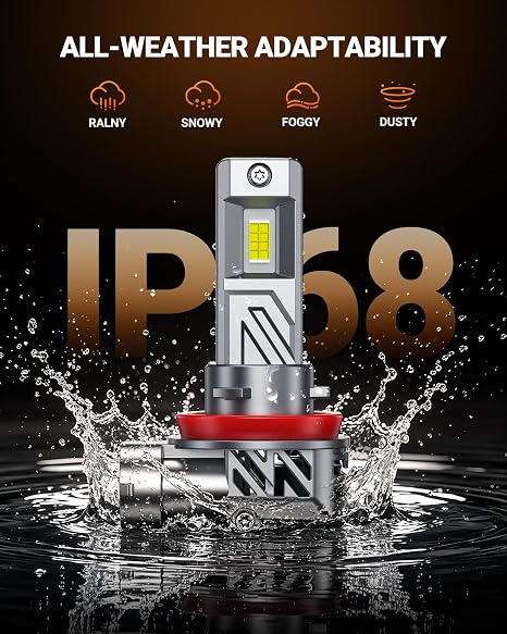 HB3 9005 H9 H11 LED Headlight Bulb Combo 120000LM Cool White 4 Pack