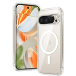 Pixel 9/9 Pro Magnetic Clear Case, Shockproof, Slim, Anti-Yellow, Scratch-Resist