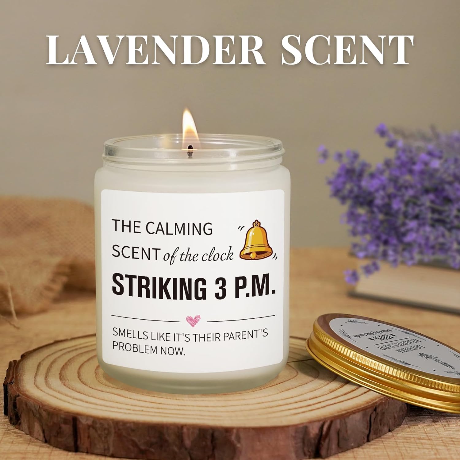 Funny Teacher Valentines Gifts, Teacher Appreciation Gifts, Teachers Gift For Women Men, Daycare Teachers Appreciation Gift, Teacher’S End Of Year, Retirement, Graduation, Lavender Scented Candle 7 Oz
