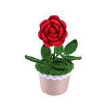 Hand-Woven Red Roses Never-Fading Rose Artificial Flowers Are Used For Display, Table Decorations And Handmade Vases As Unique Gifts For Girlfriends, Wives, Mothers, Friends And Classmates