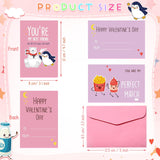 40 Sets Valentine Day Cards For Children 8 Designs Of Valentine Cards With Pink Envelops Kids Cards For School Classroom Valentines Day Decorations Kids To Exchange Presents