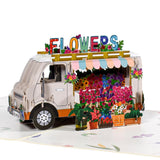 Float Pop Up Paper Flower Bouquet Greeting Cards With Blank Note Card & Envelope, Ideal Gift For Celebrating Love, Birthday, Anniversary, Special Moments, Valentine'S Day, Mother'S Day