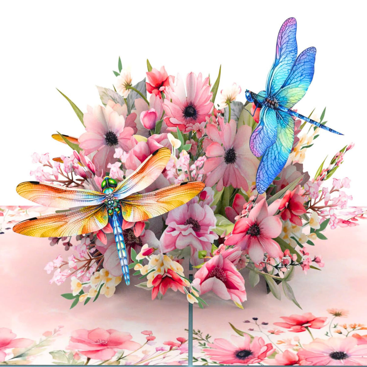 - Pop Up Birthday Card For Women, Dragonfly Floral Pop Up Birthday Card For Mom, Wife, Sister, Daughter, Grandma, 6X8 In 3D Popup Greeting Cards Includes Envelope And Message Note