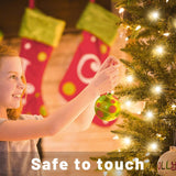 Christmas Lights For Tree 20Ft 100 Count Mini Lights Green Wire Christmas Tree Lights Waterproof Incandescent Bulb For I