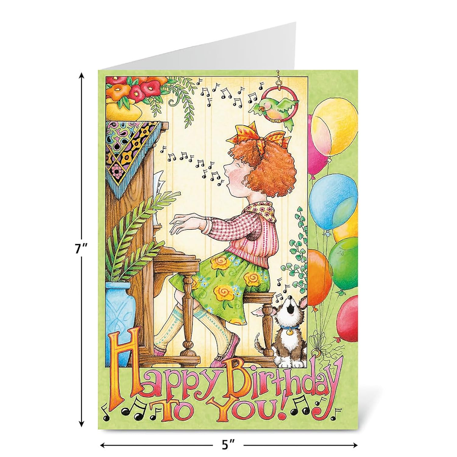 Current Birthday Cards by Mary Engelbreit - Sets of 8 (2 designs), 5" x 7" cards, and come with white envelopes.