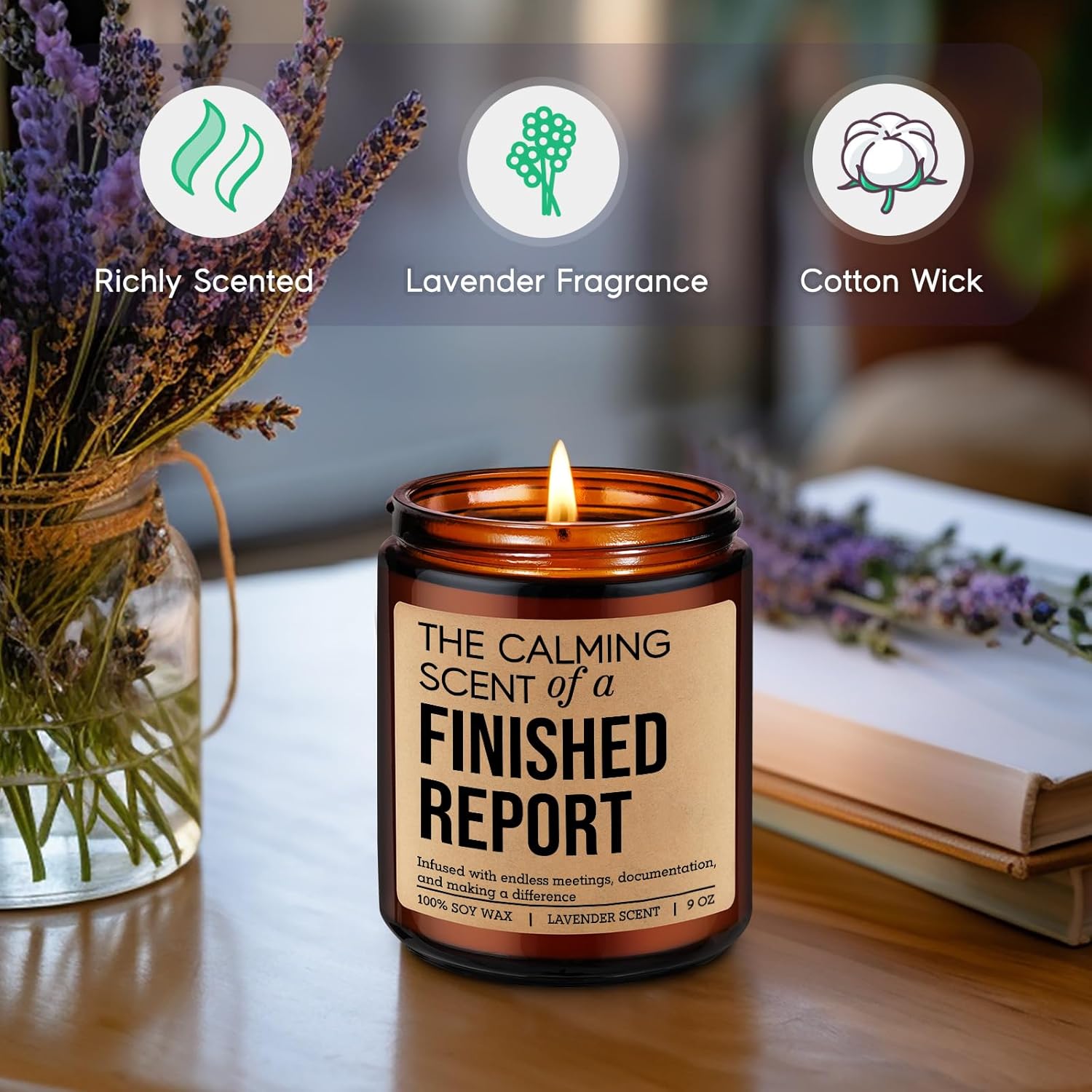 Candle, School Psychologist Gifts - Valentines, Graduation, Bday, Appreciation Gifts For Counselor, School Psych, Psychology Teacher, Psych Student, Therapist - Psychologist Present For Women Men