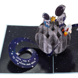 Signature Love You To The Moon 3D Pop-Up Card | Father’S Day Card | Anniversary Card For Him | Husband, Dad, Grandpa | 3D Greeting Card For Men | Just Because | Birthday Card For Boys
