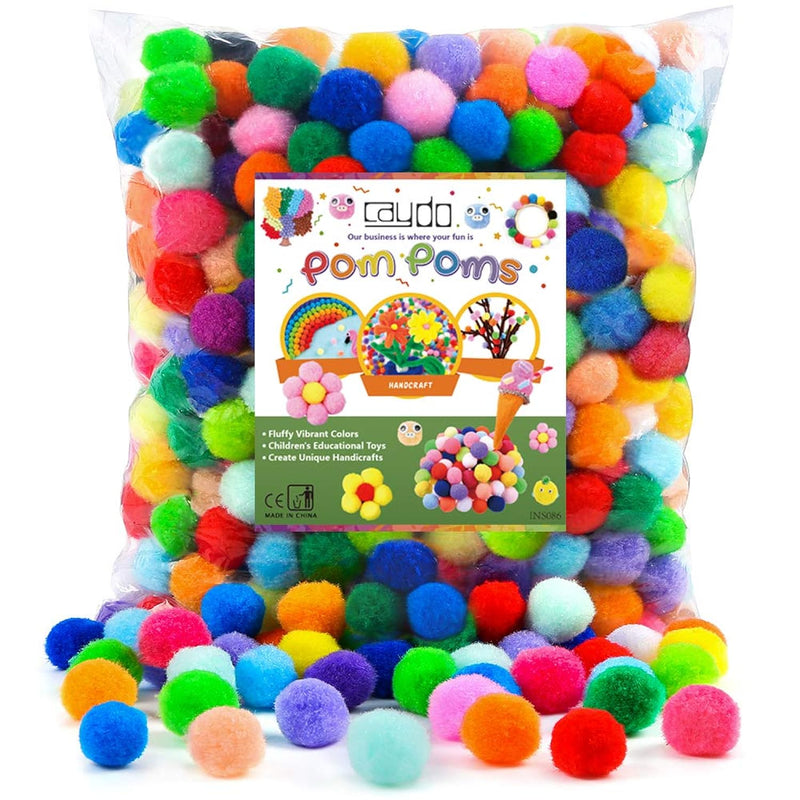 400 Pieces 1 Inch 20 Colors Pompoms Arts And Crafts Pom Poms Balls For Hobby S