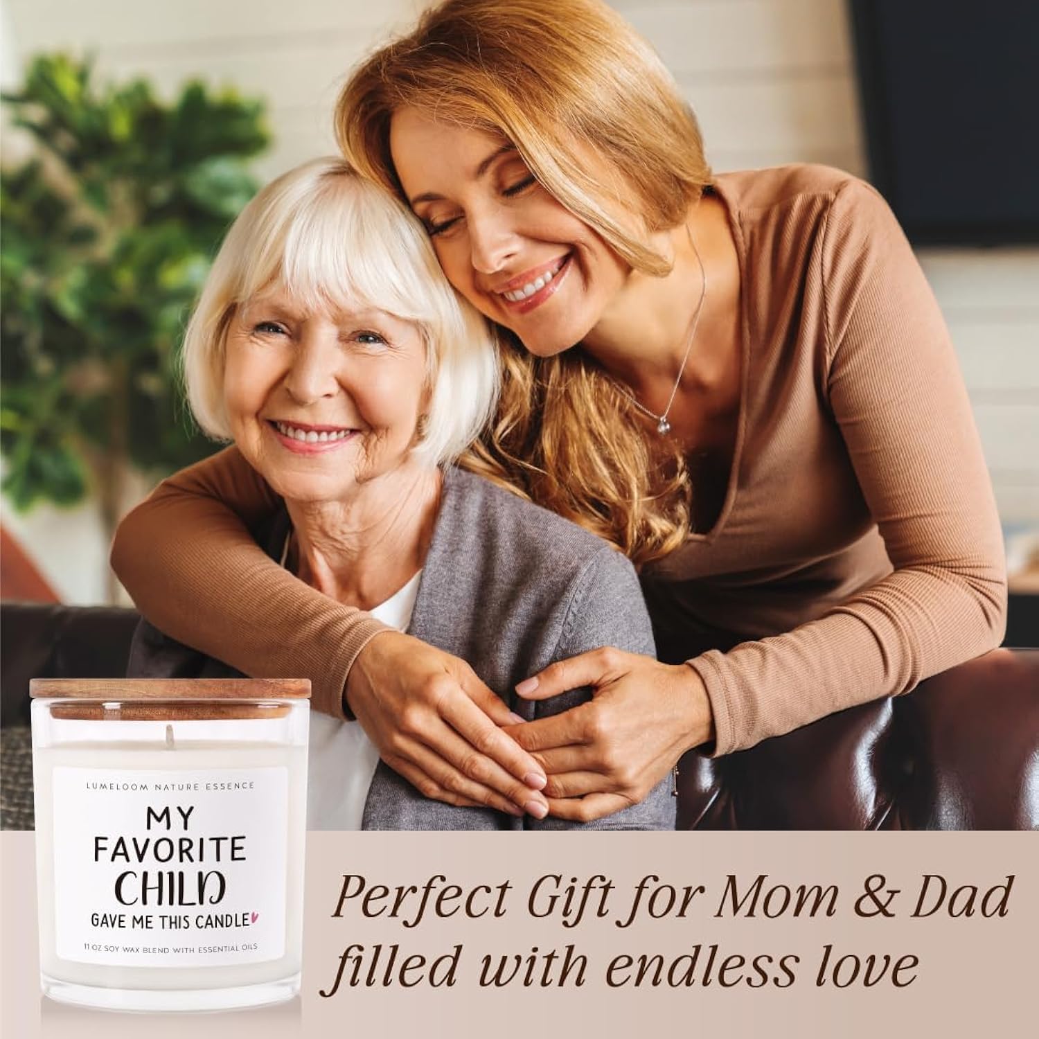 Mom, Dad Gifts From Daughter, Son, 11Oz Aromatherapy Lavender Scented Soy Wax Candle, Funny Father, Mother Birthday Gifts, Mom, Dad Candle