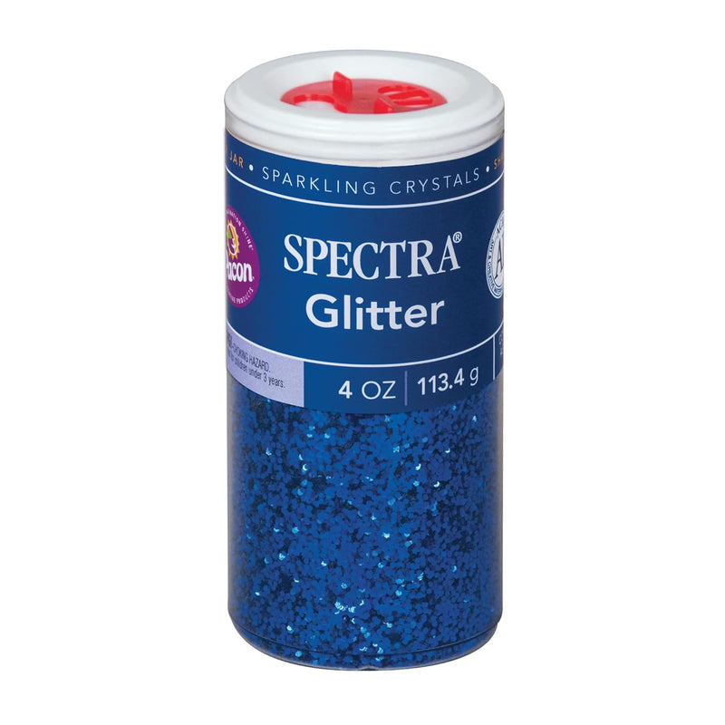 Arts & Crafts Glitter, Blue, 4 Oz., 1 Jar