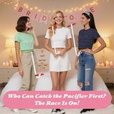 3 Sets Bridal Baby Shower Games Funny Activities - Funniest Bridal Shower Game Ever, Ice Breakers For Boy Or Girl, Hot Dog Hustle