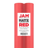 Gift Wrap - Matte Wrapping Paper - 50 Sq Ft Total (30 In X 10 Ft Each) - Matte Red - 2 Rolls/Pack
