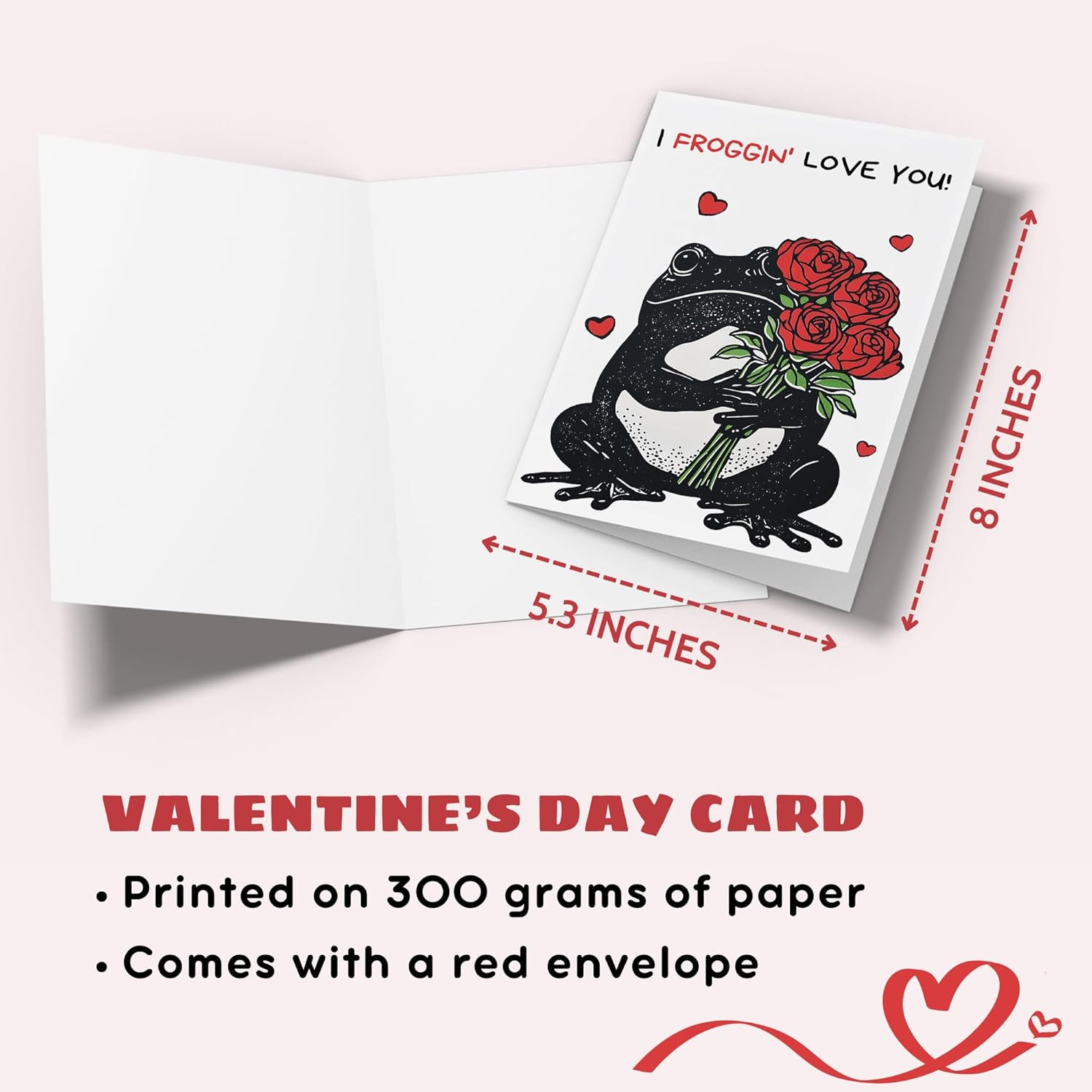 Valentines Gifts For Her, Girlfriend, Gf, Wife, Women - Funny Valentines Card For Her - Anniversary, Happy Birthday Gifts For Her, Women - Single 5.3''X 8'' Folded Card From Boyfriend, Husband