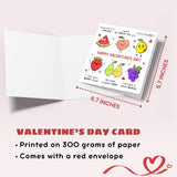 Valentines Gifts For Him, Boyfriend, Bf, Husband, Men - Funny Valentines Card For Him - Anniversary, Birthday Gifts For Men - Single 5.7''X 5.7'' Folded Square Romantic Love Card With Red Envelope