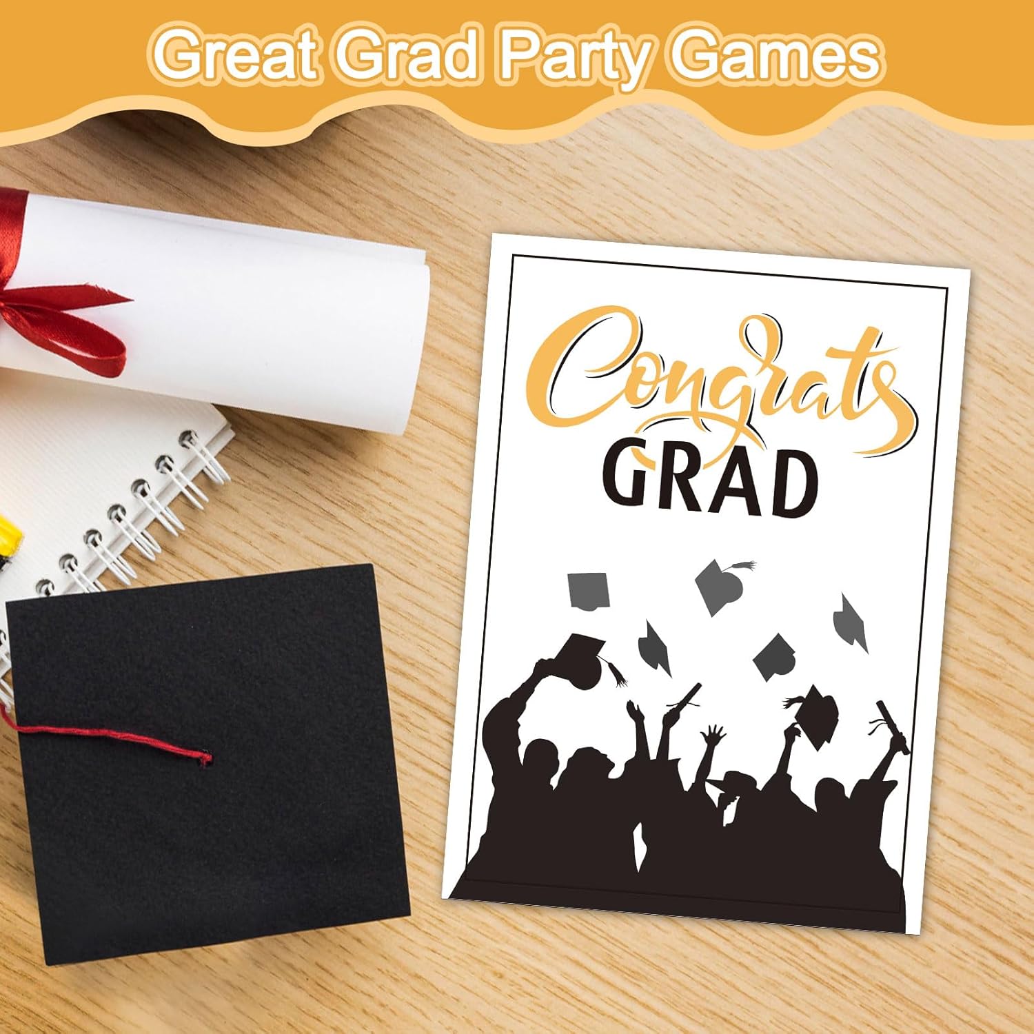30 Players Graduation Party Games For Adults Large Groups, Grad Words Pictionary Game, Word Scramble Guesstures Game With Answer Key, Graduation Parties Supplies Favor (Pattern Pictionary)