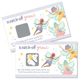 Big Dot of Happiness Let’s Be Fairies - Fairy Garden Birthday Party Game Scratch Off Cards - 22 Count
