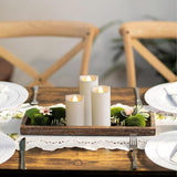 2"X4" Outdoor Led Battery Operated Candles With Timer/Remote 4 Pack Plastic Flickering Waterproof Flameless Candles Wedding Party Halloween Christmas Birthday Decoration Realistic Slim Pillar Candles